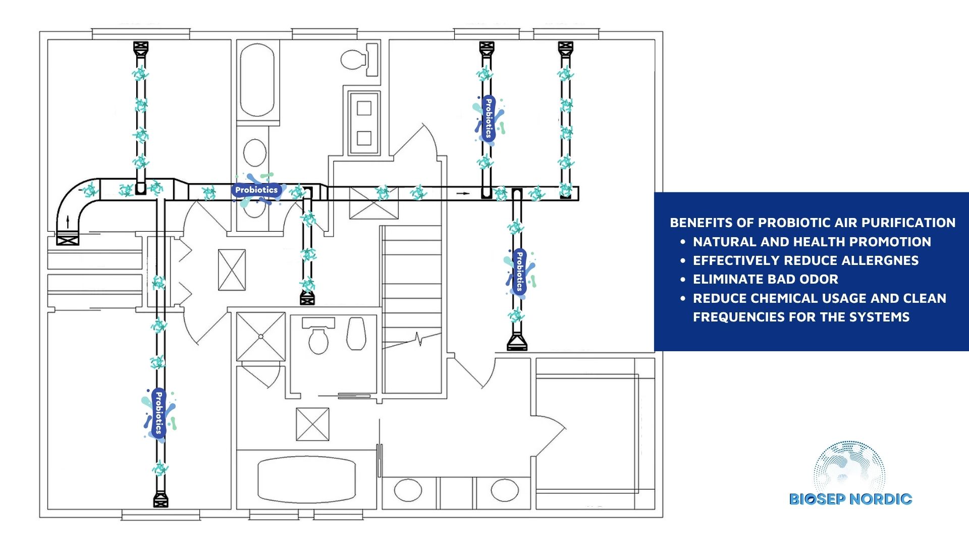 Probiotic air purification system diagram